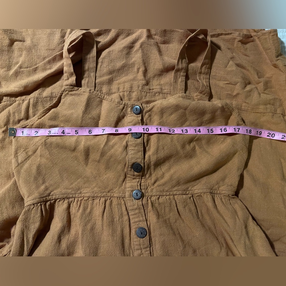 Universal Thread Tan Button-Front Dress - Picture 5 of 6